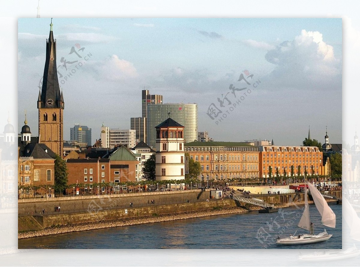 德累斯顿易北河河岸景观图片