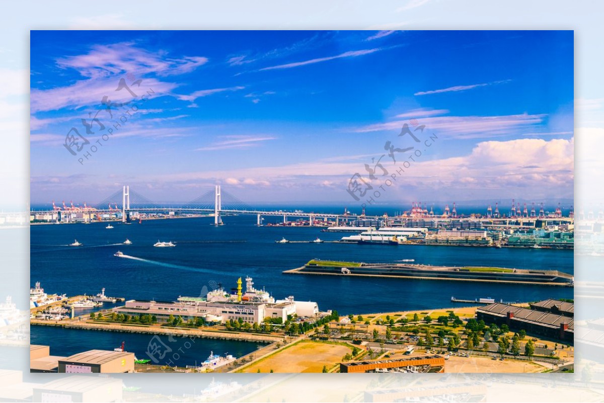 日本横滨港图片