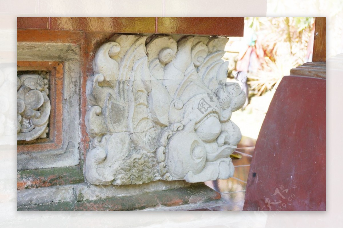 印尼建筑石雕图片