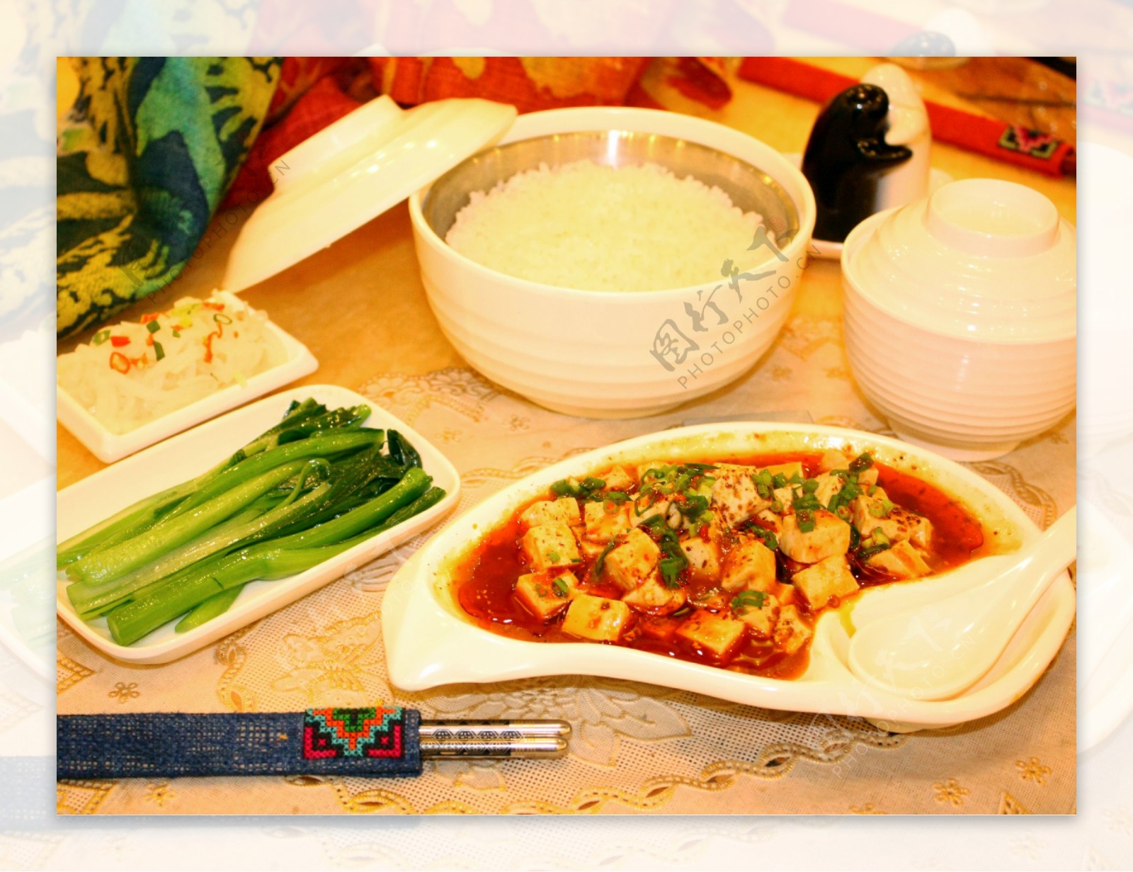 麻婆豆腐套餐图片