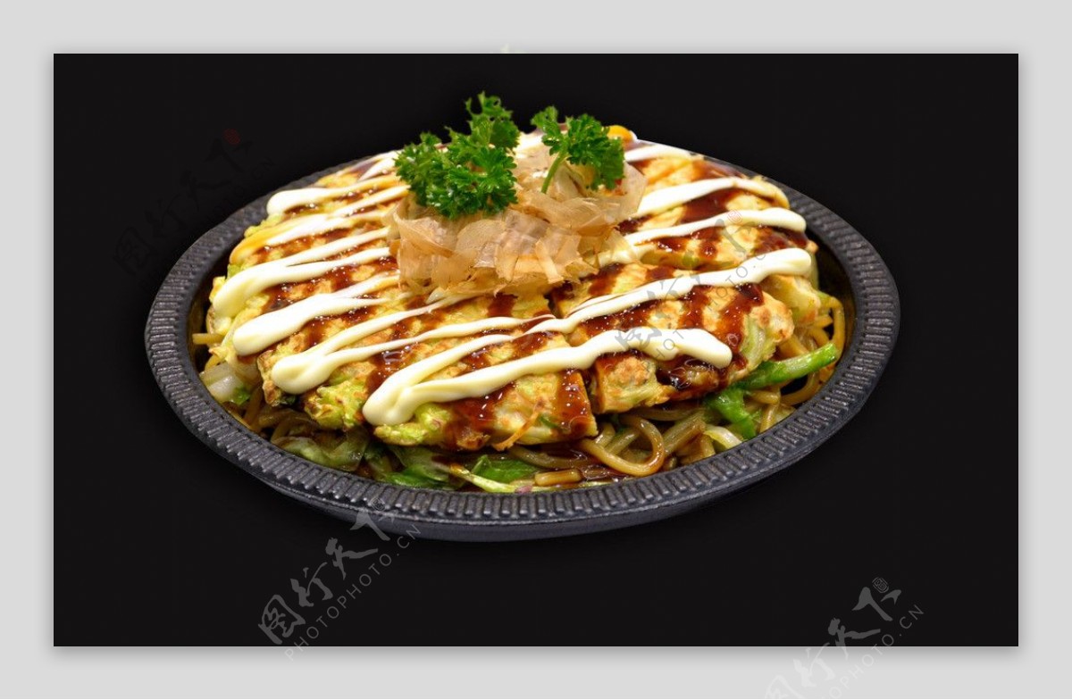 海鲜大阪烧饼图片