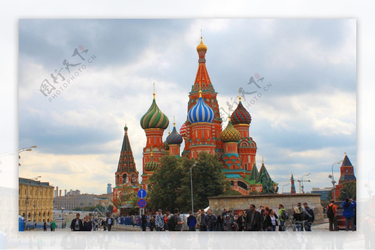 俄罗斯圣瓦西里教堂图片