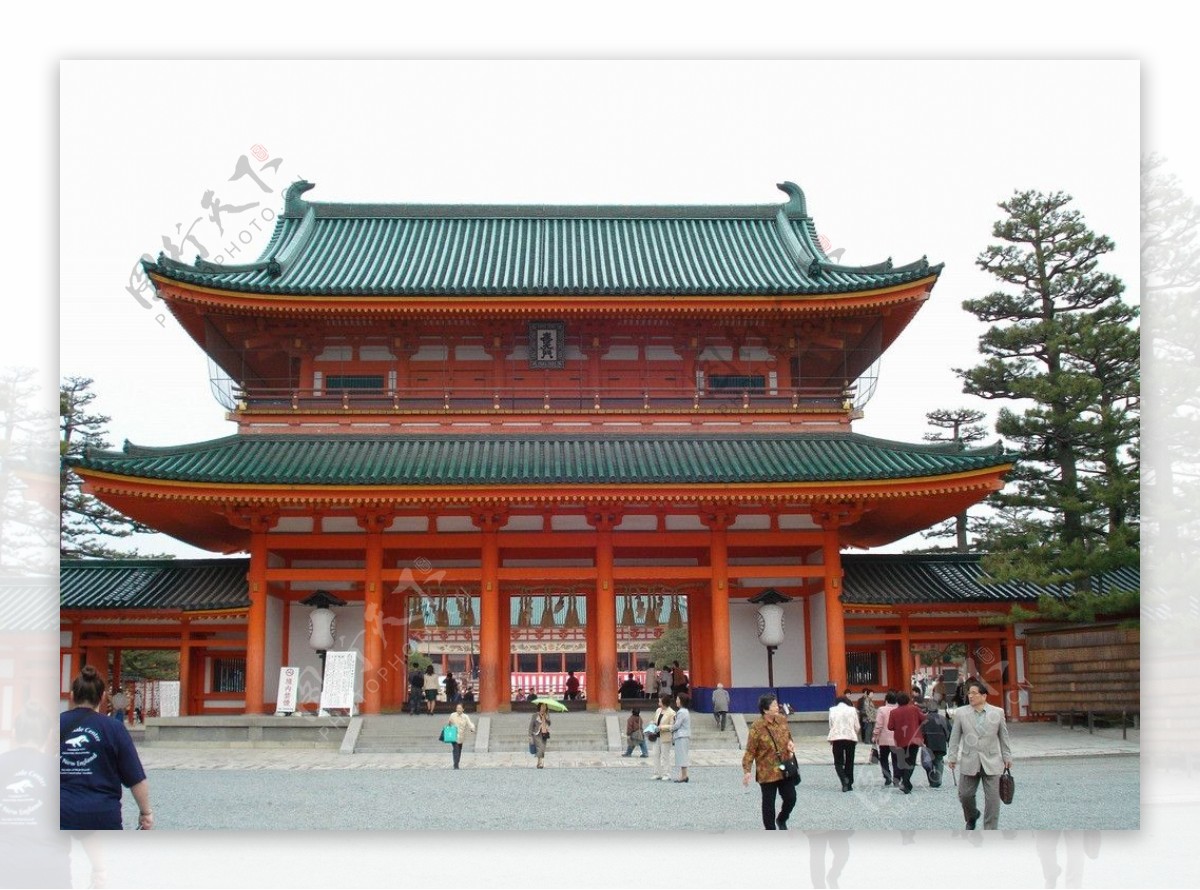 京都神宫正门口图片