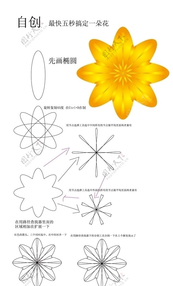 金色的花朵图片