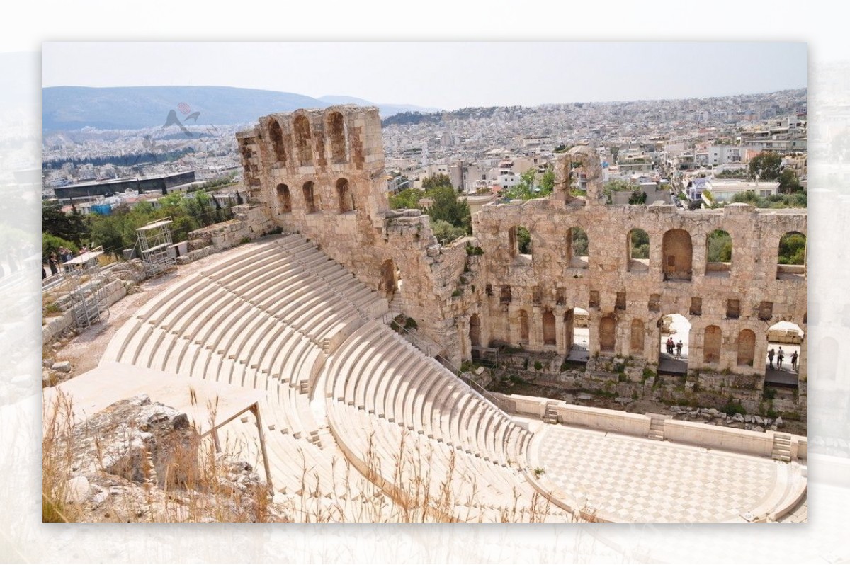古希腊歌剧院遗址图片