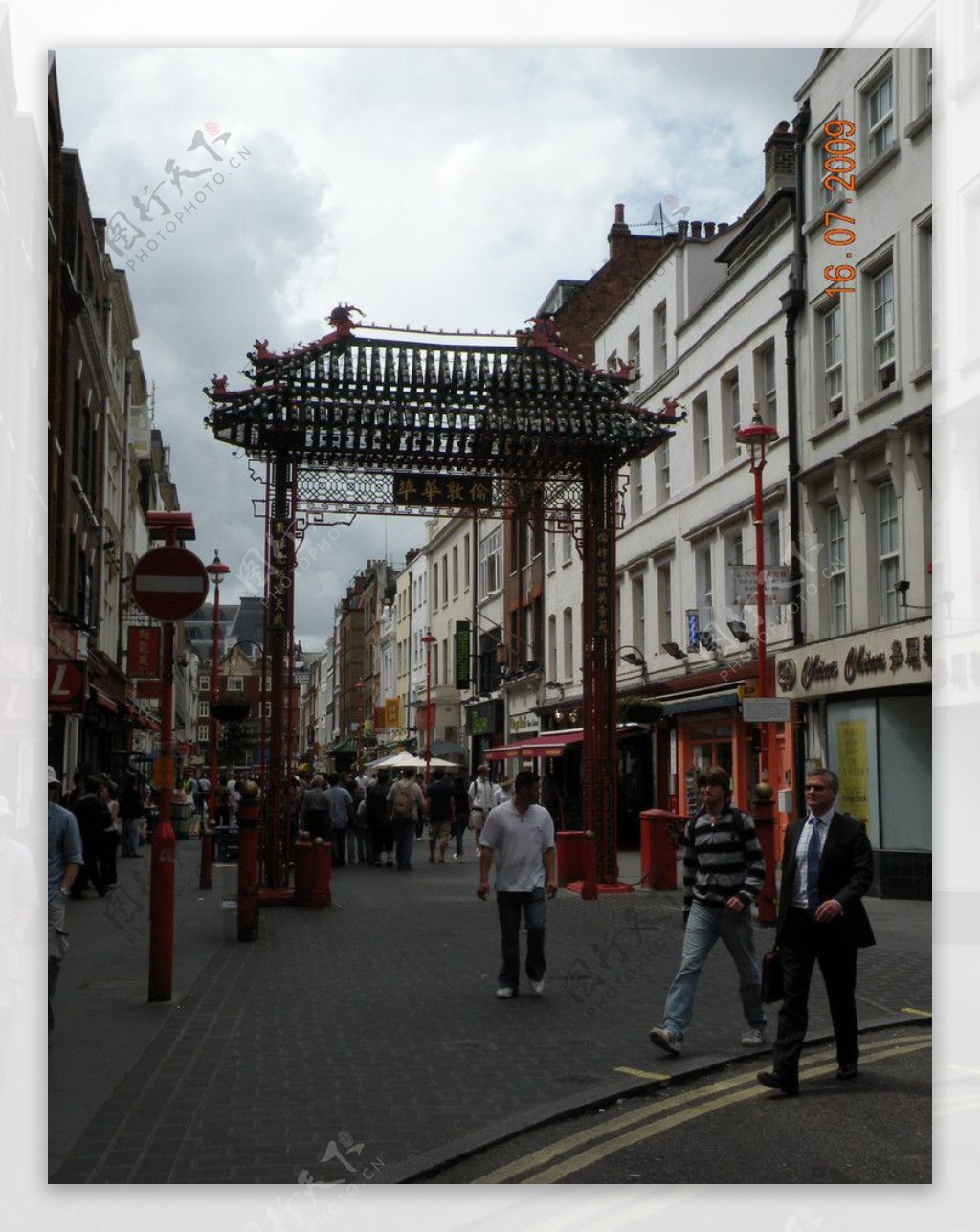 伦敦唐人街街景图片