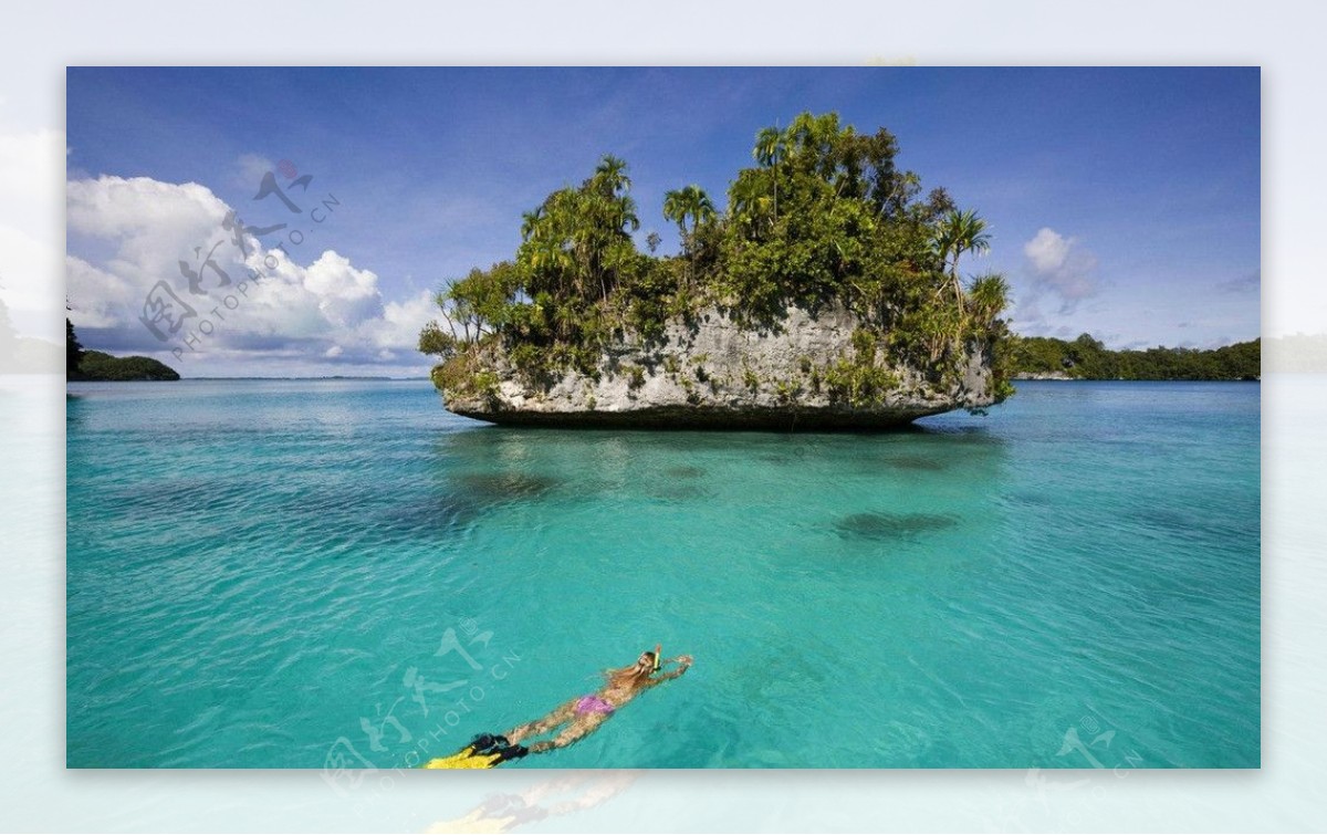 马尔代夫珊瑚岛风光图片