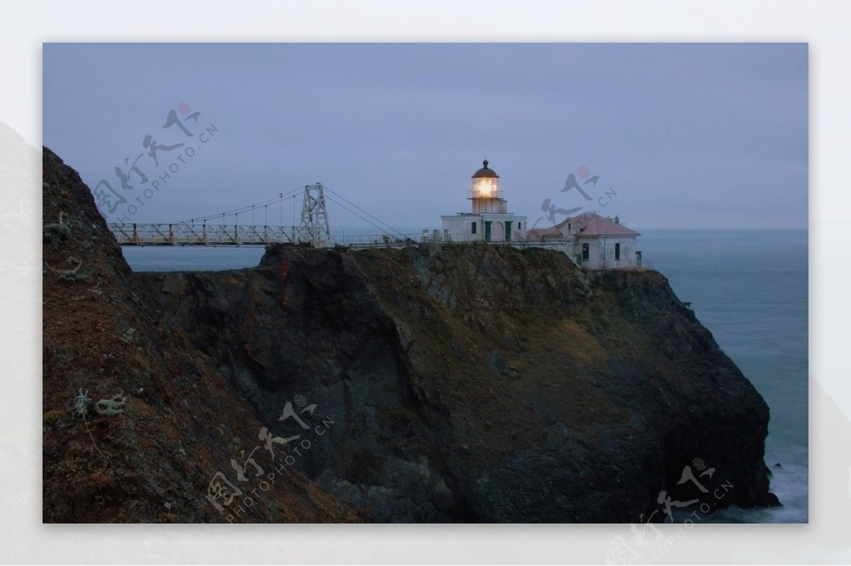 旧金山太平洋海岸美女灯塔图片