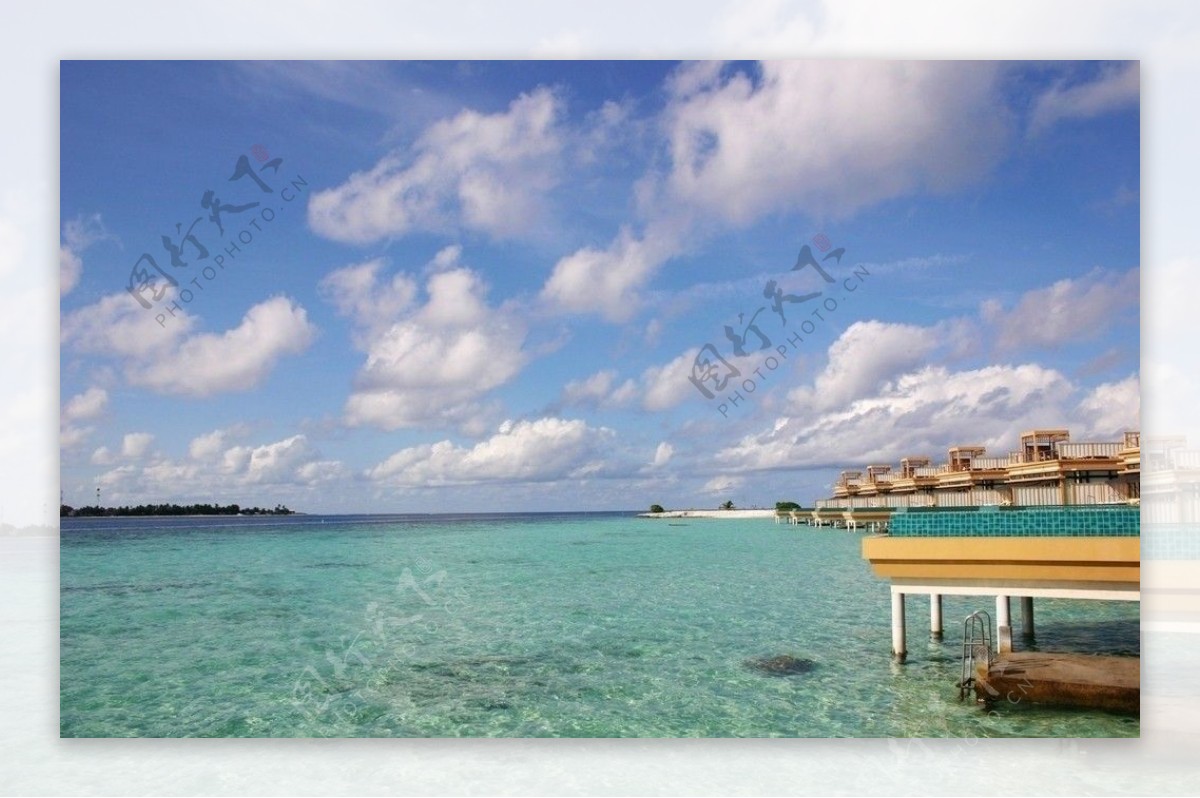 马尔代夫水上屋图片