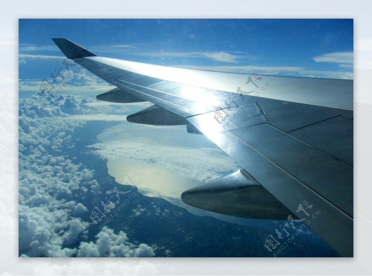 飞机上拍摄的巴厘岛图片