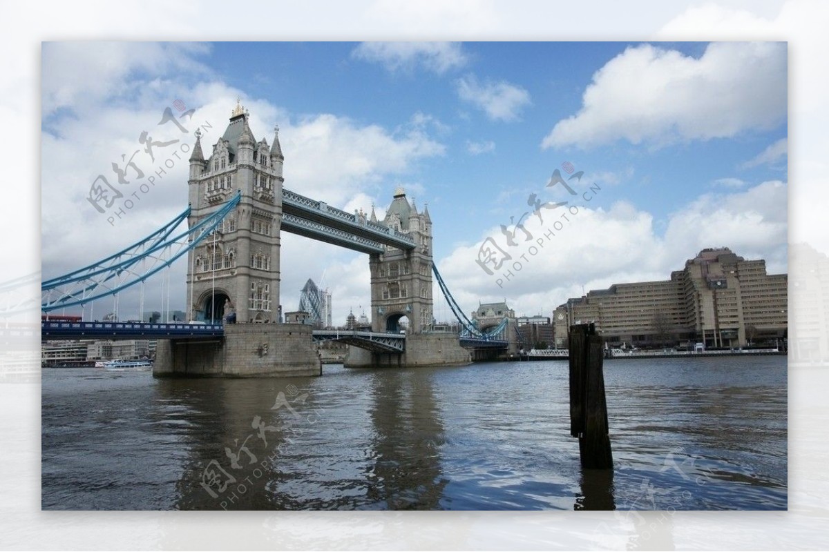 远观伦敦塔桥图片