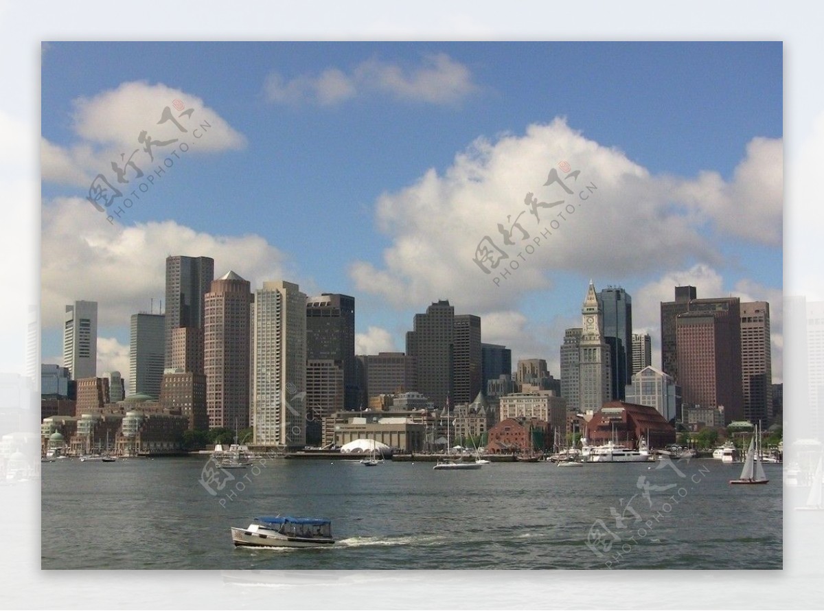 美國波士頓城市岸景图片