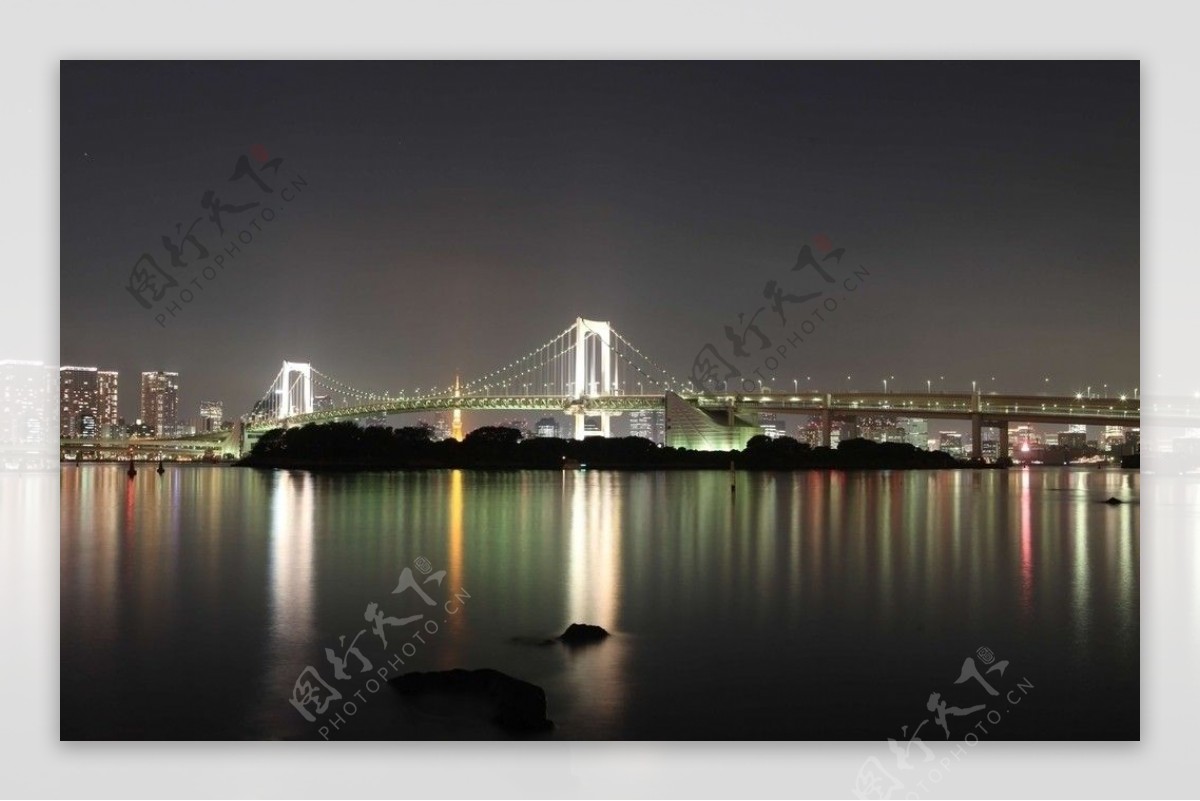 壮观的纽约维瓦内让诺大桥夜景图片