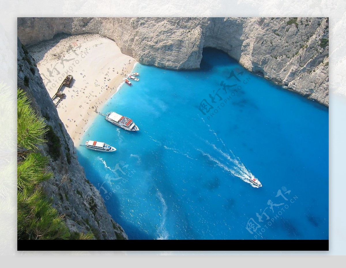 希腊海湾图片