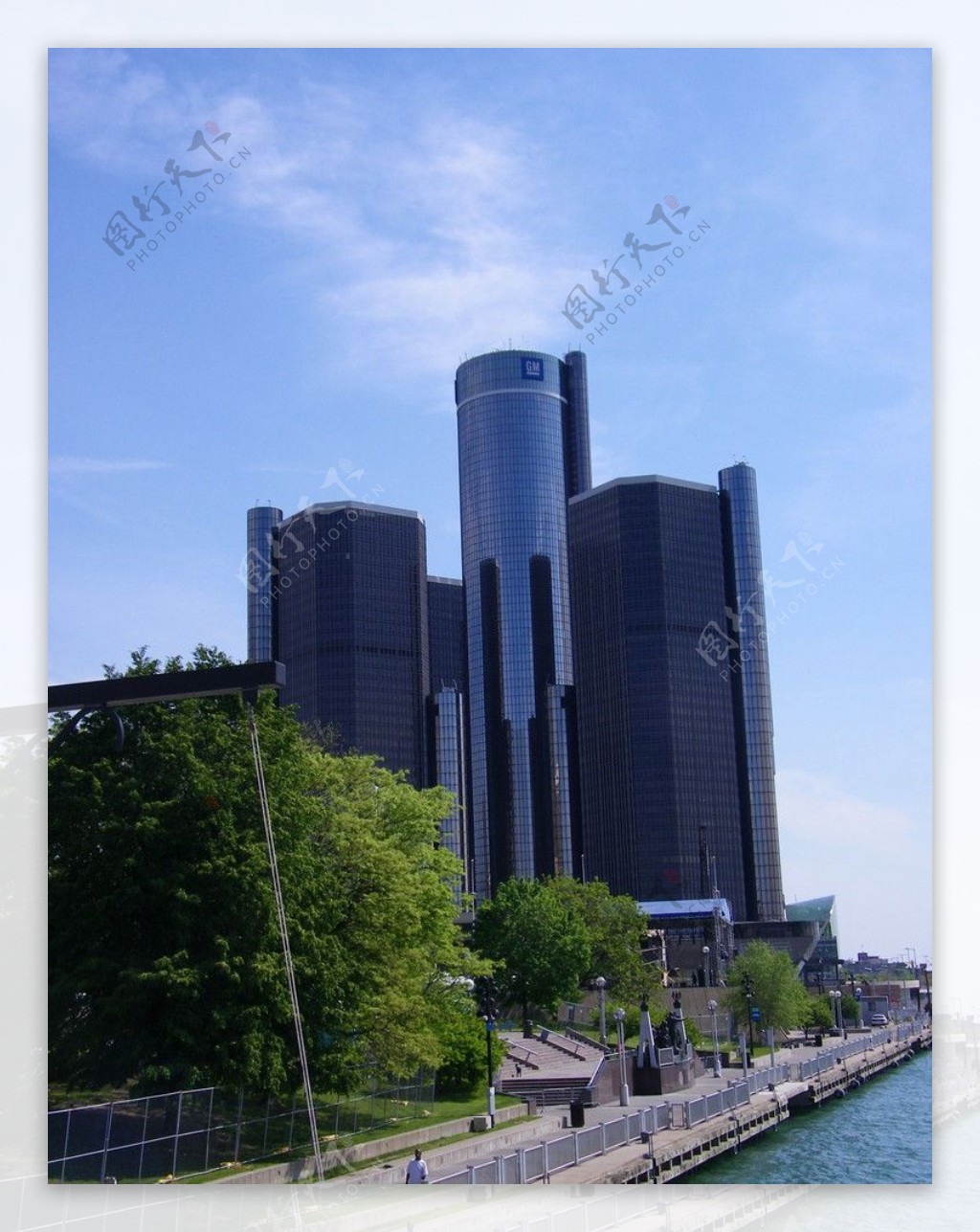 底特律底特律河岸通用图片