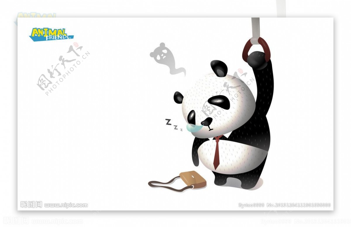 大熊猫上班图片