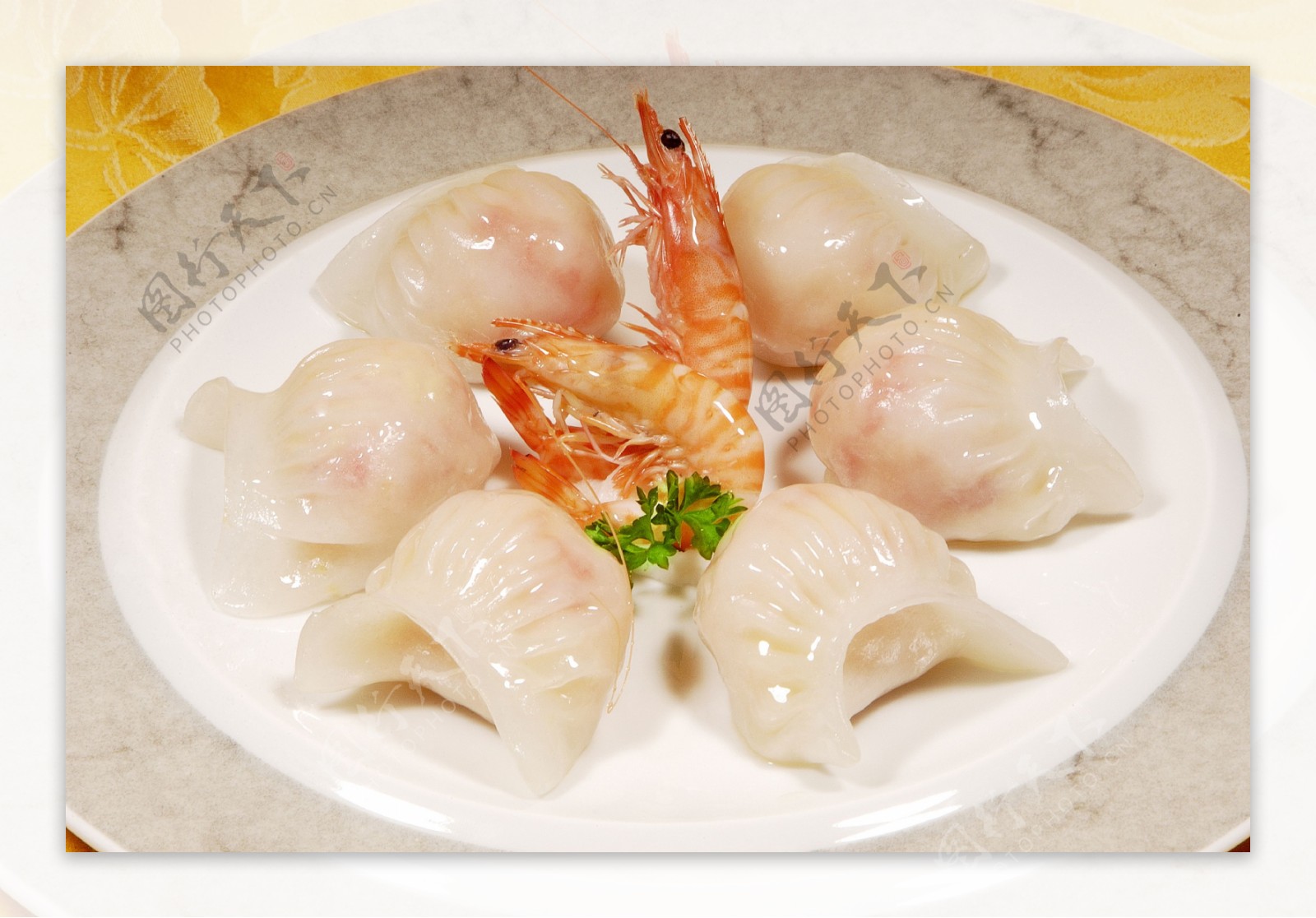 水晶虾饺图片