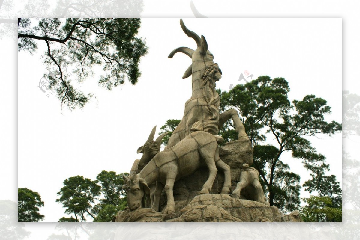广州羊城雕塑图片