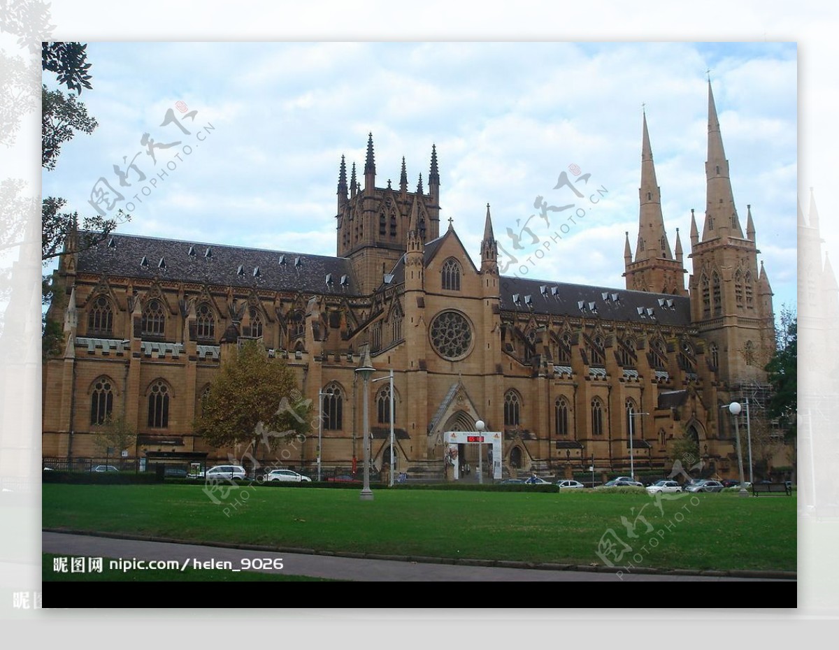 悉尼HYDEPARK的大教堂图片