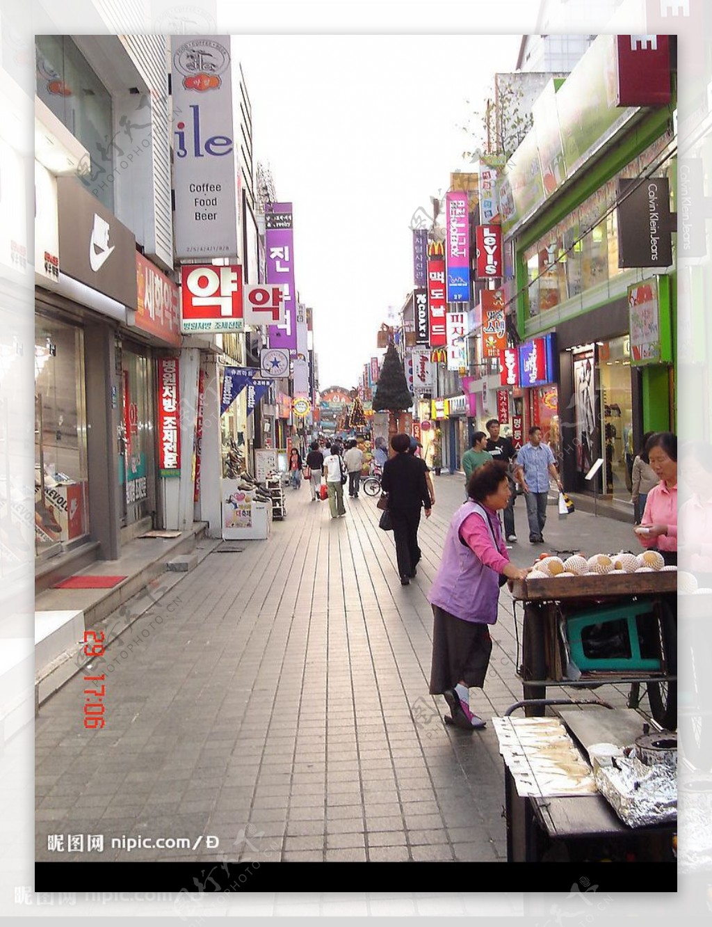 韩国购物街图片