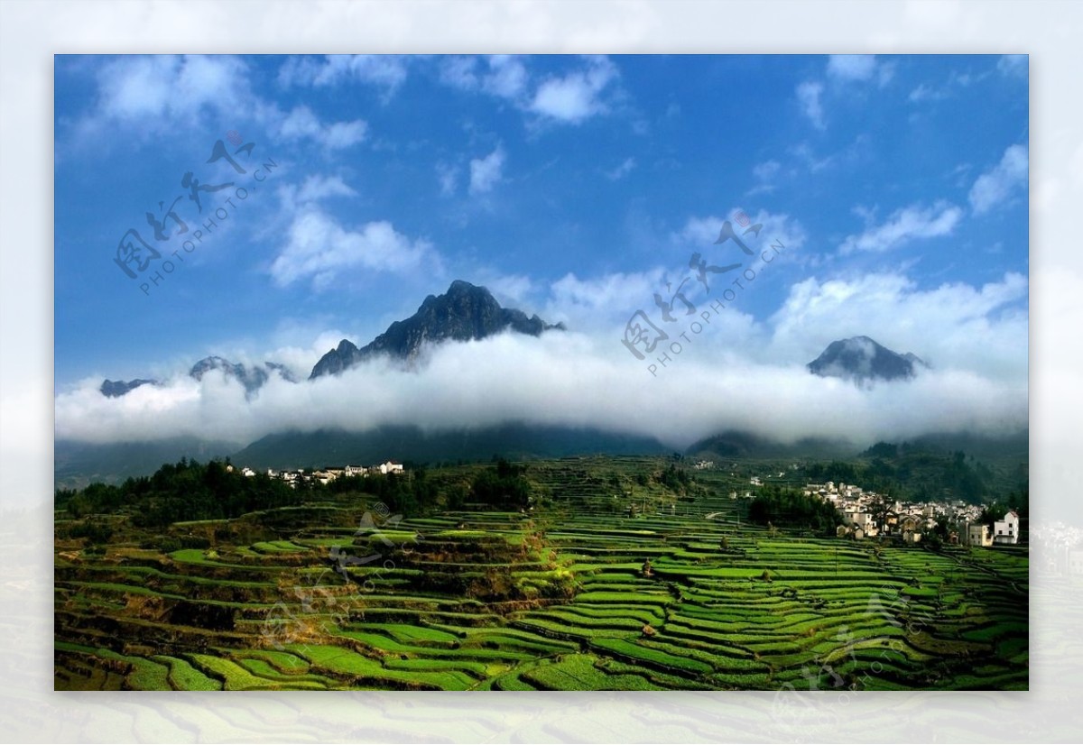 梯田风景图片