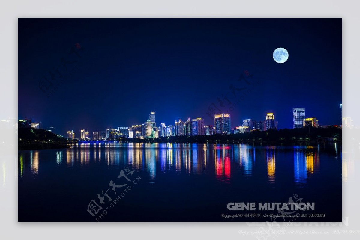 南宁南湖公园之夜图片