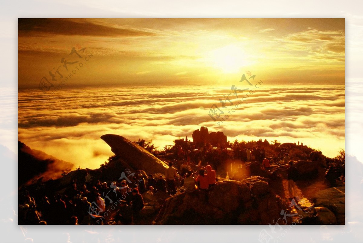 黄山云海观日图片