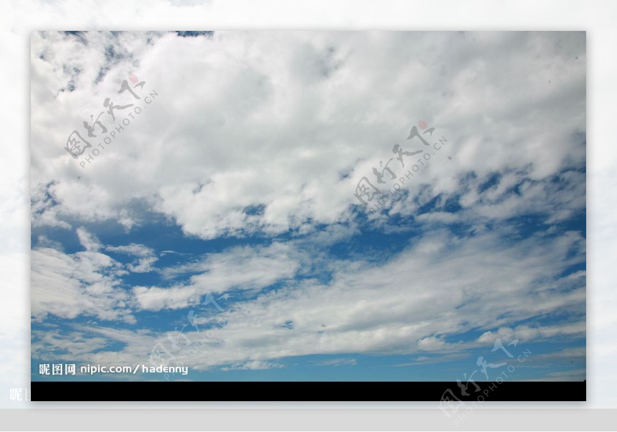 仙女山天空白云图片