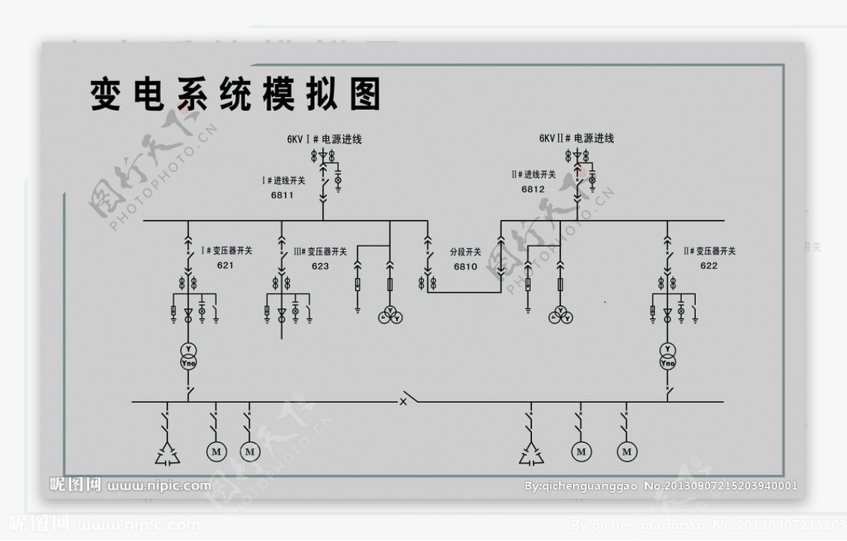 变电系统模拟图图片