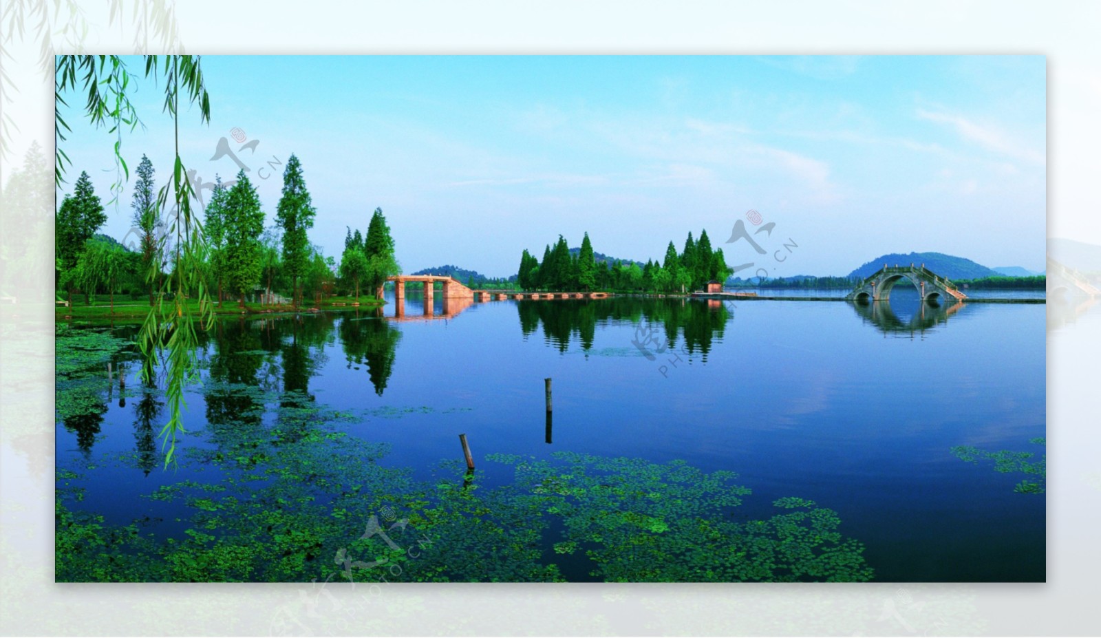 古鉴湖图片