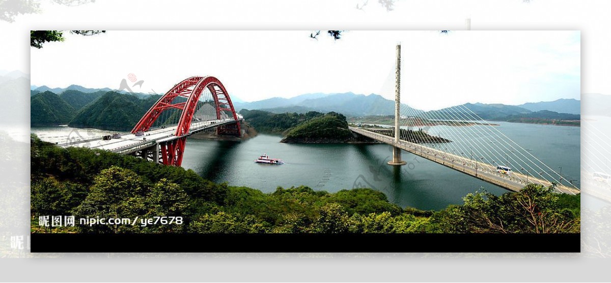 黄山太平湖大桥图片