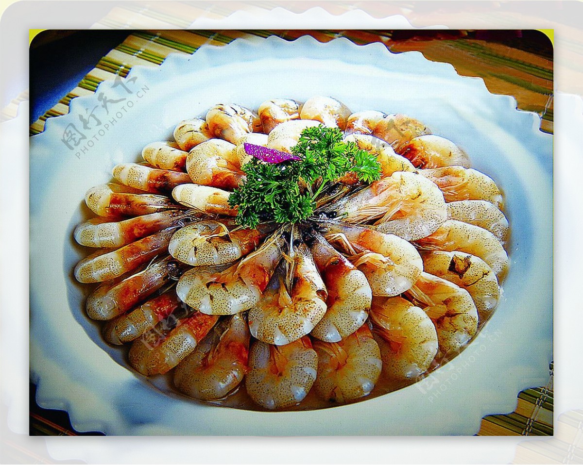 美食东海鲜虾图片