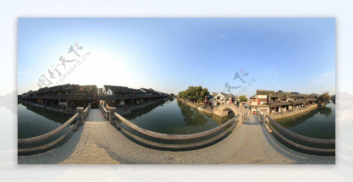 西塘古镇桥上360全图片