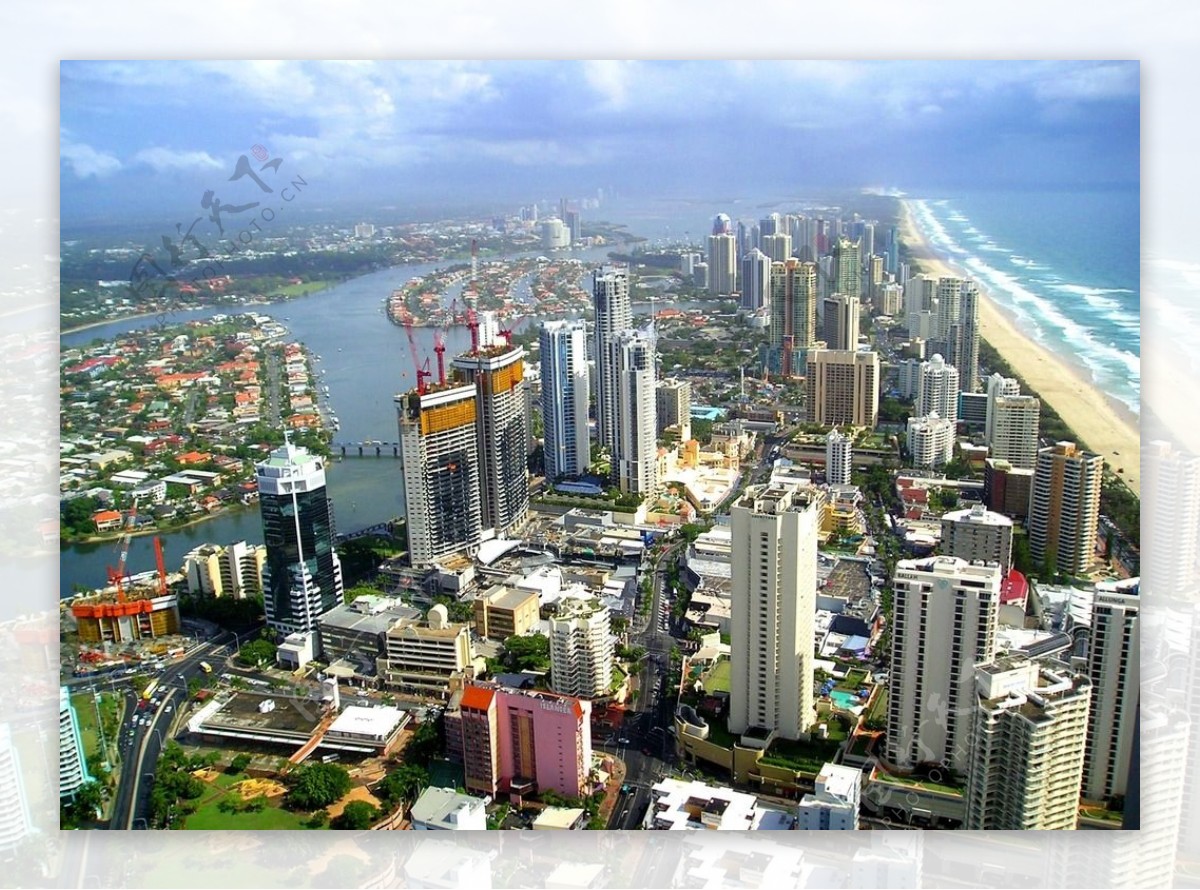 澳洲黄金海岸城市风光图片