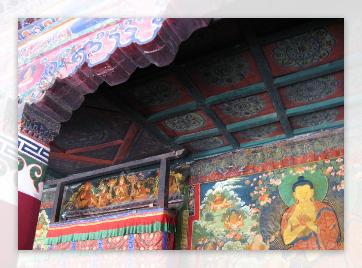 西藏大昭寺壁画图片