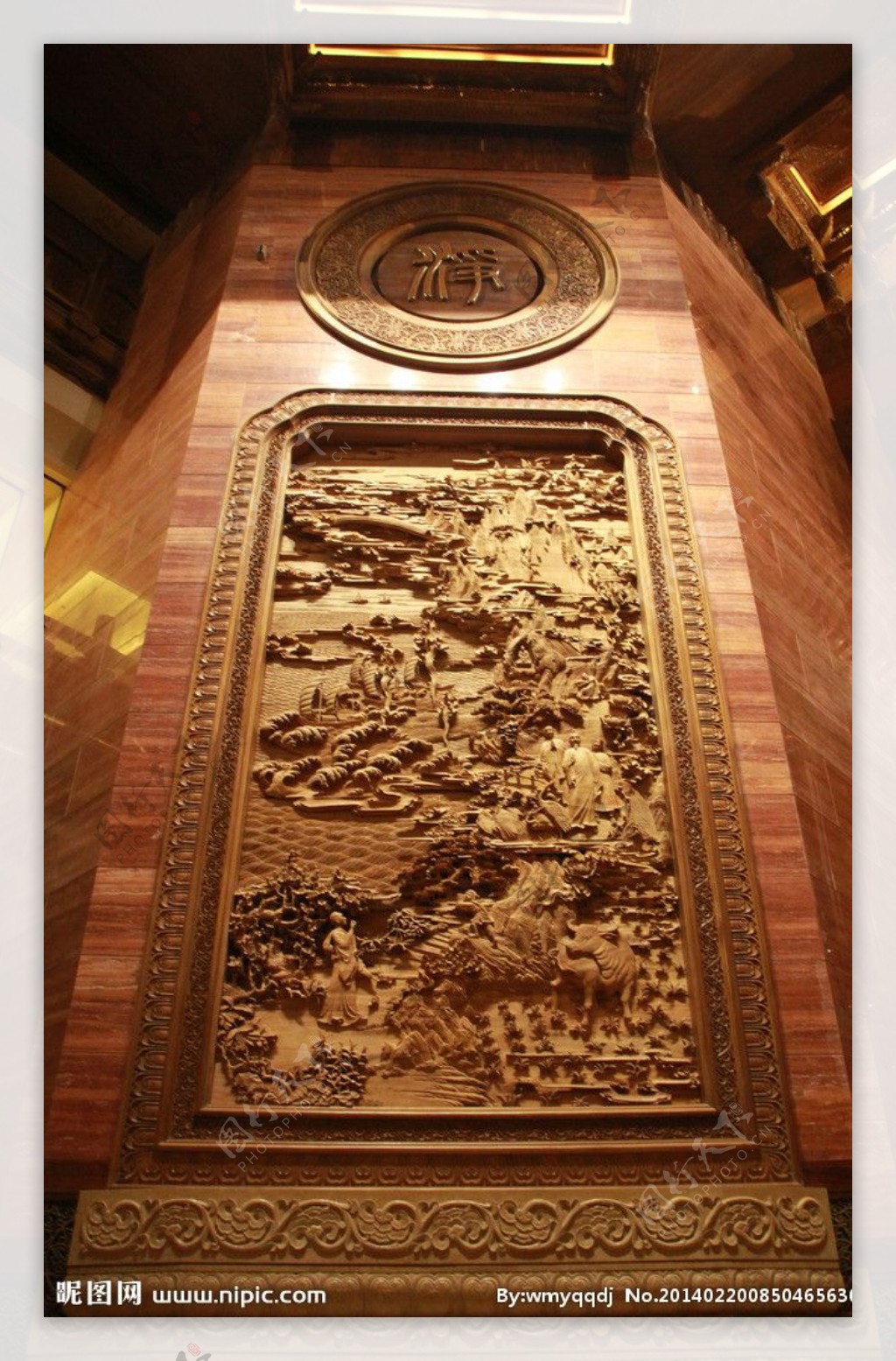 灵山胜境木雕图片
