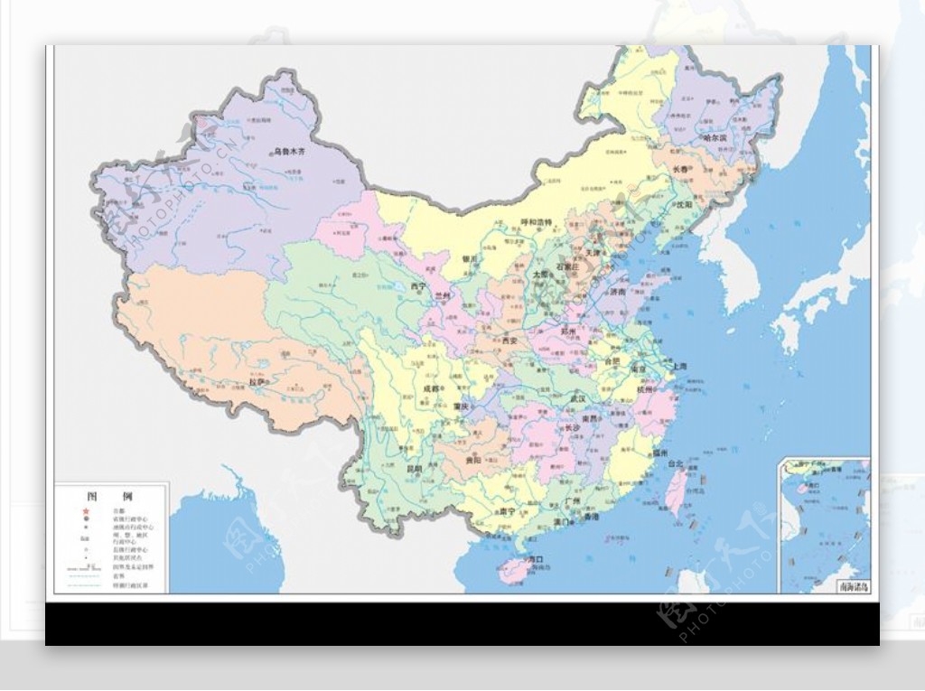 中国行政图图片