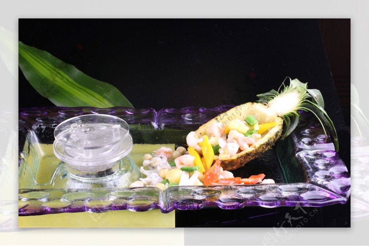 菠萝海鲜船图片