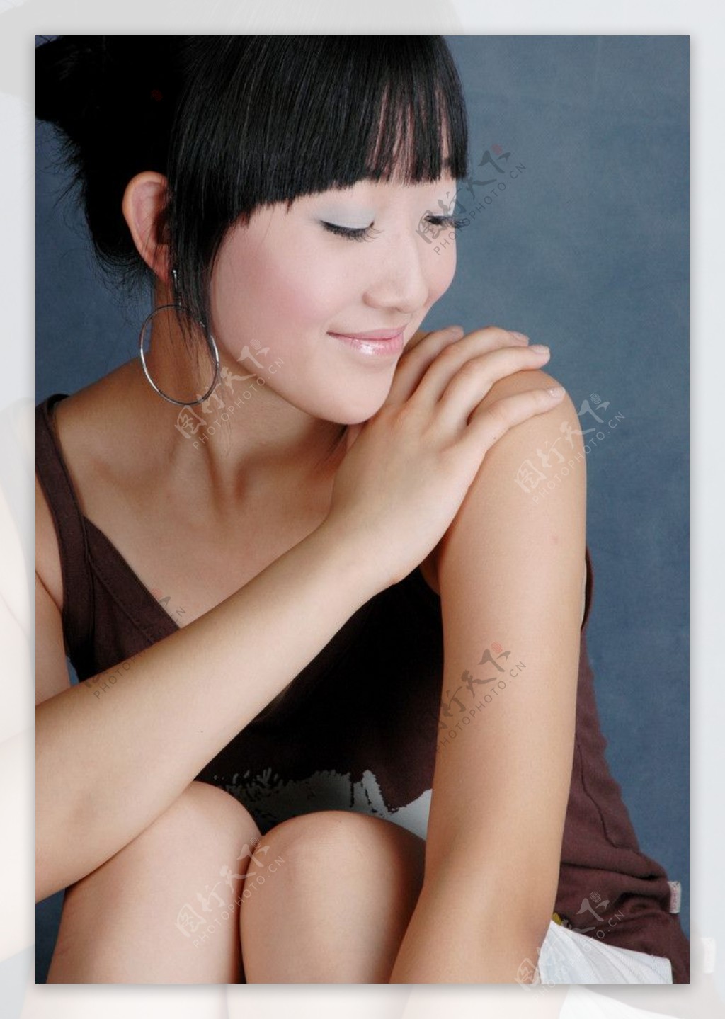 中国美女模特图片素材-编号15073332-图行天下