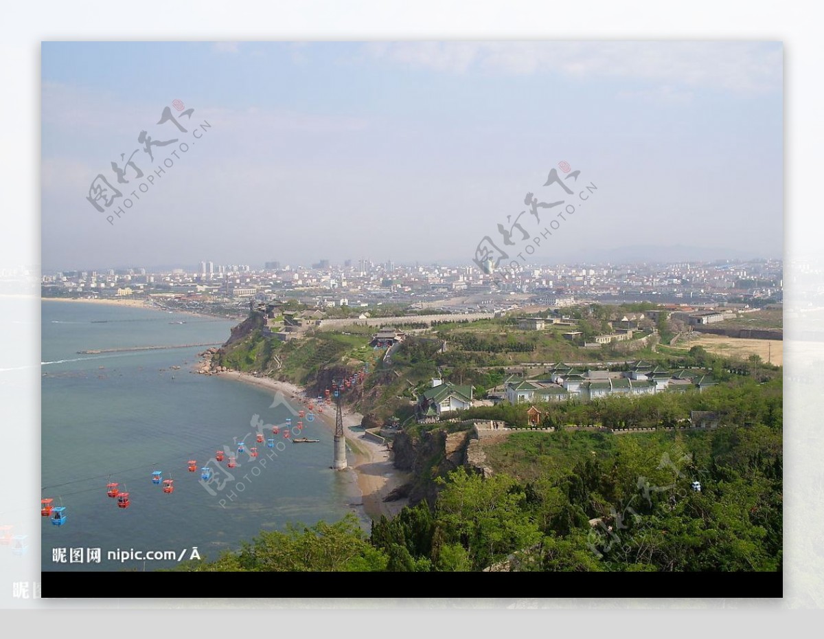 蓬莱半城全景图片