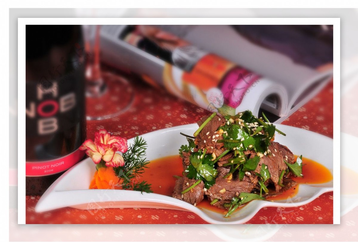 中餐紫菜牛肉图片