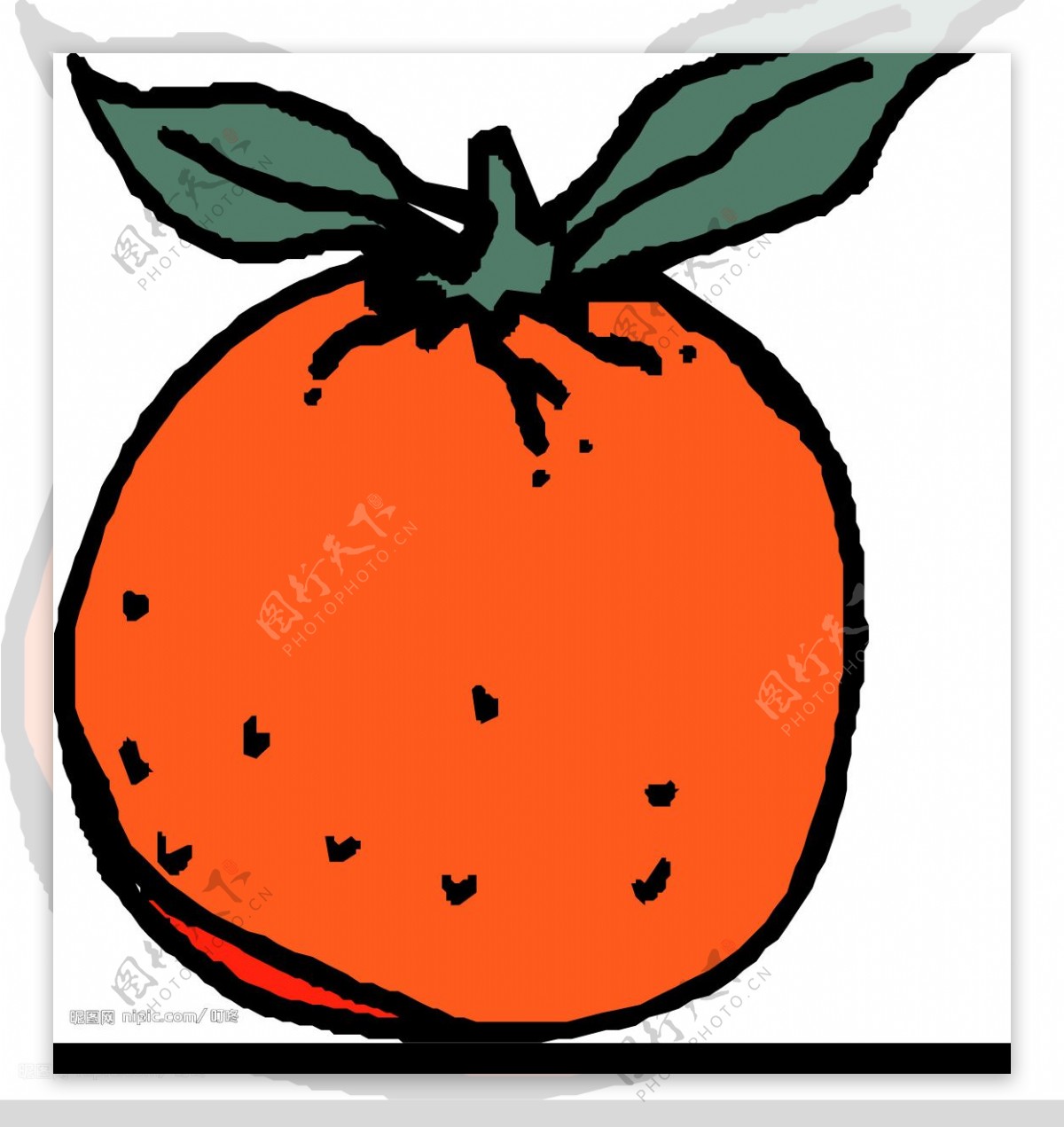 矢量柿子图片