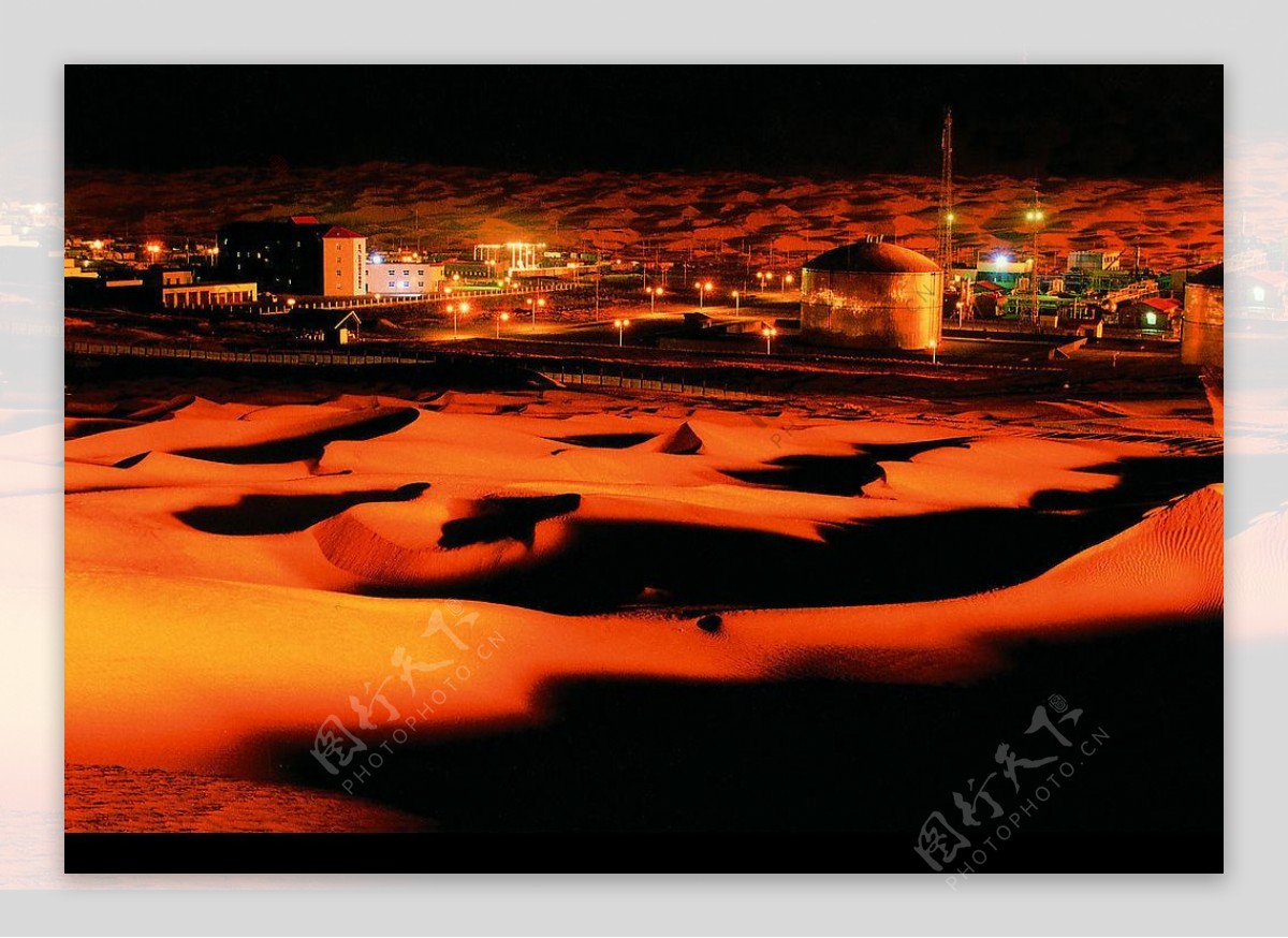 沙漠夜景图片