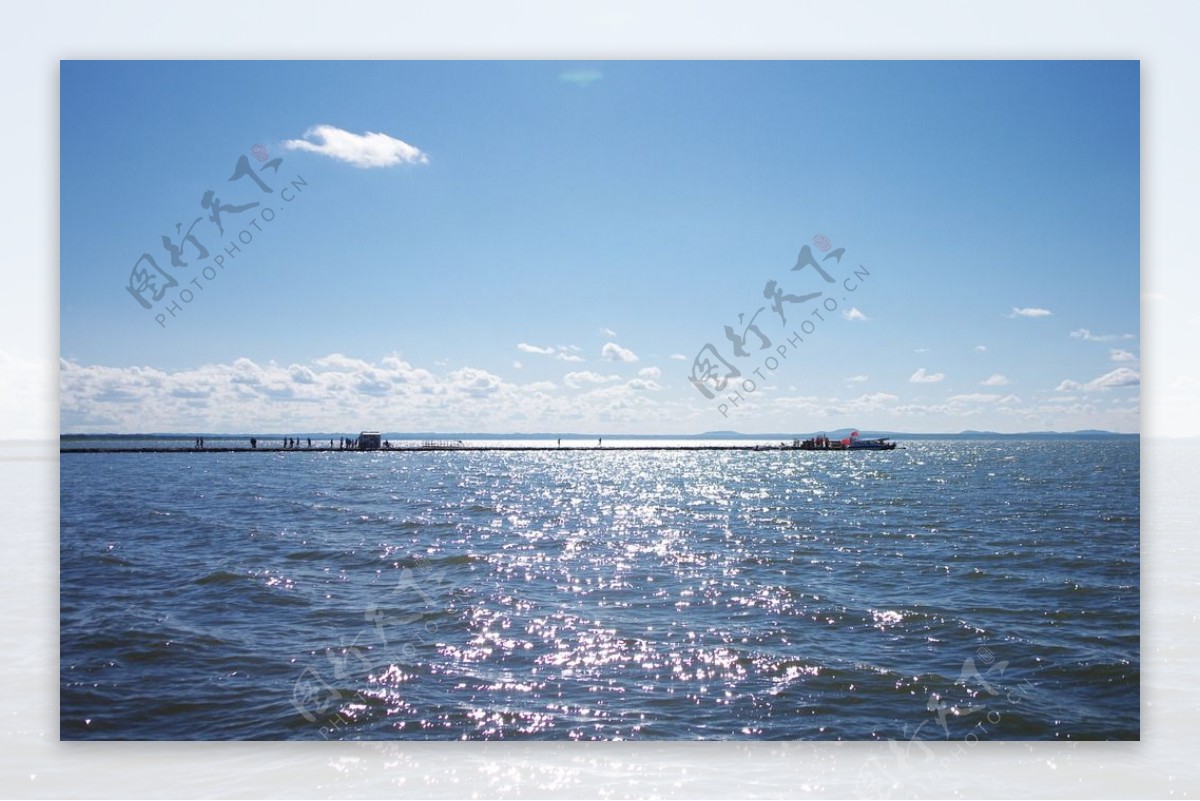 达里诺尔湖湖光图片