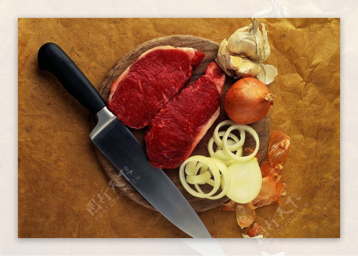 牛肉配菜图片