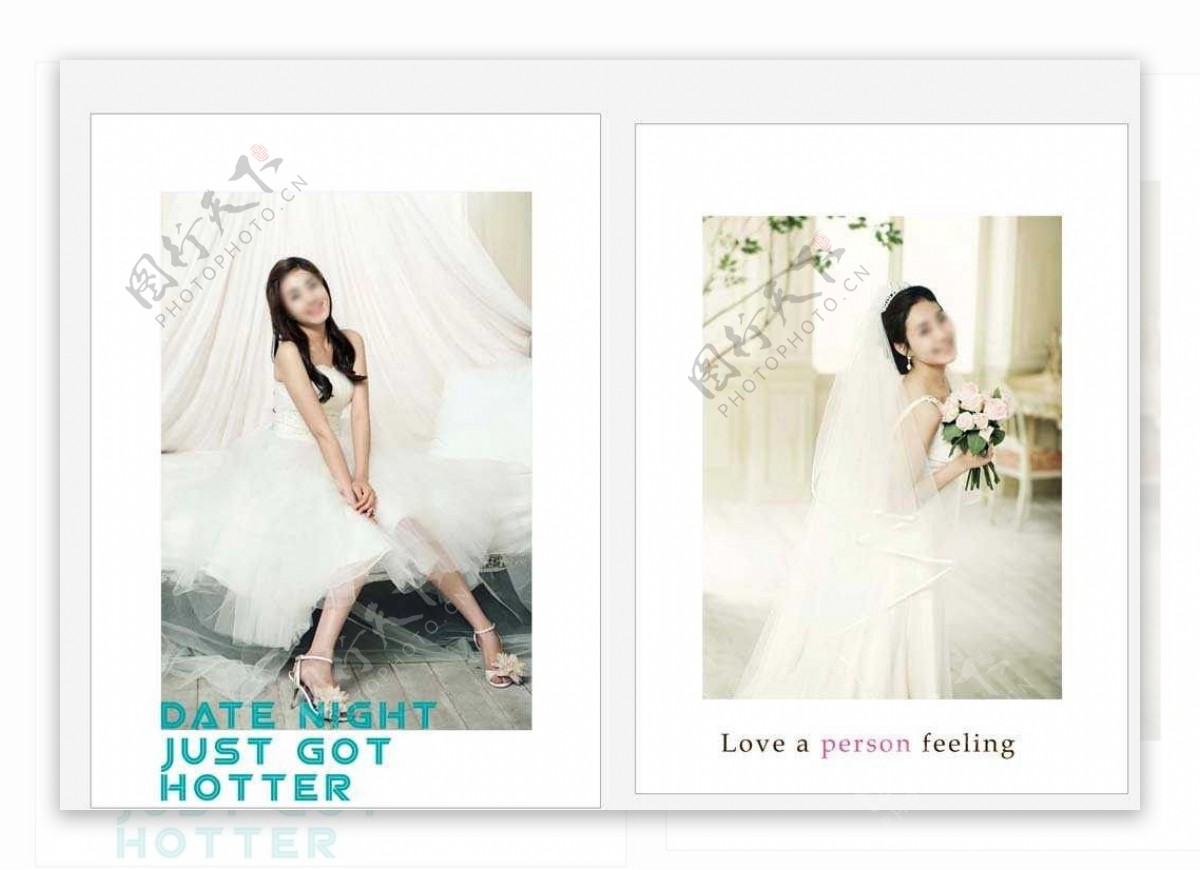 韩国婚纱摄影PSD模版图片