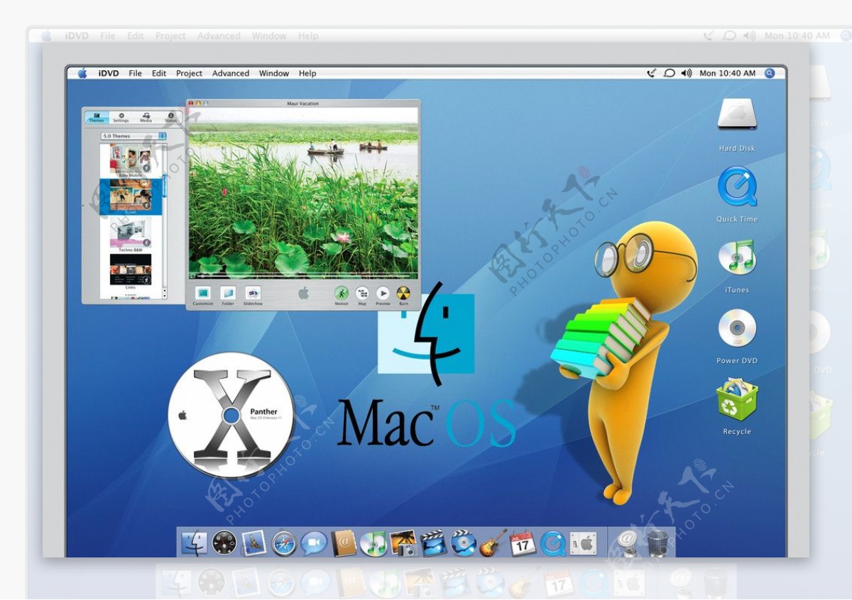 苹果电脑桌面PSD图片