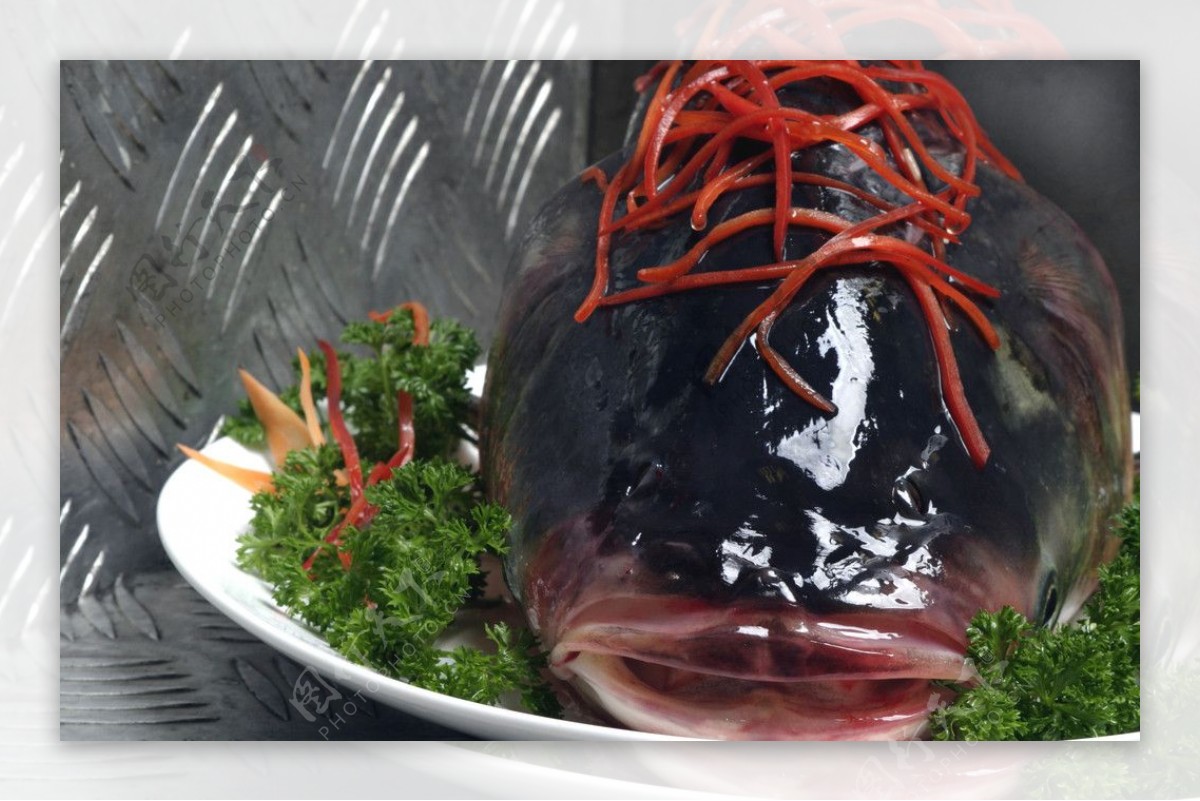 火锅菜品鱼头图片