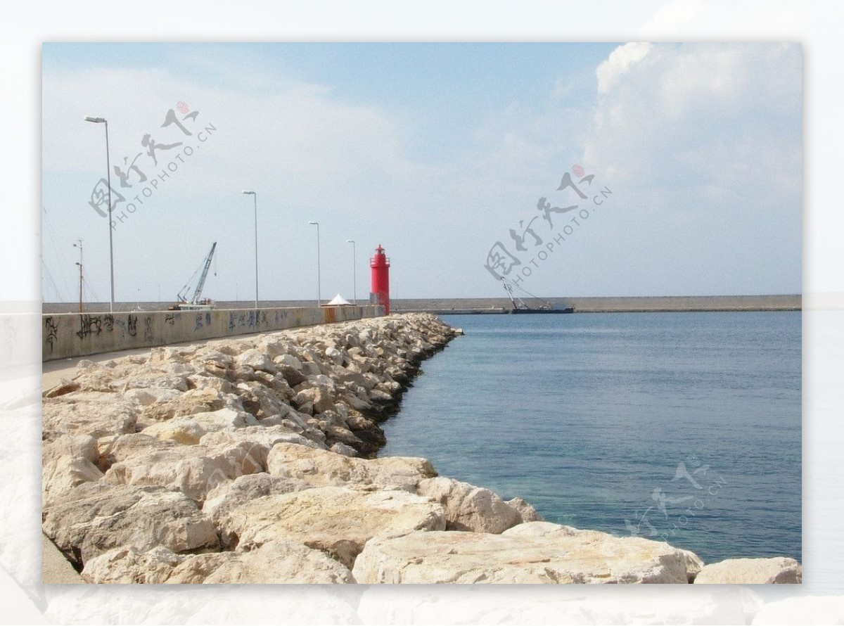 夏日海边风景图片