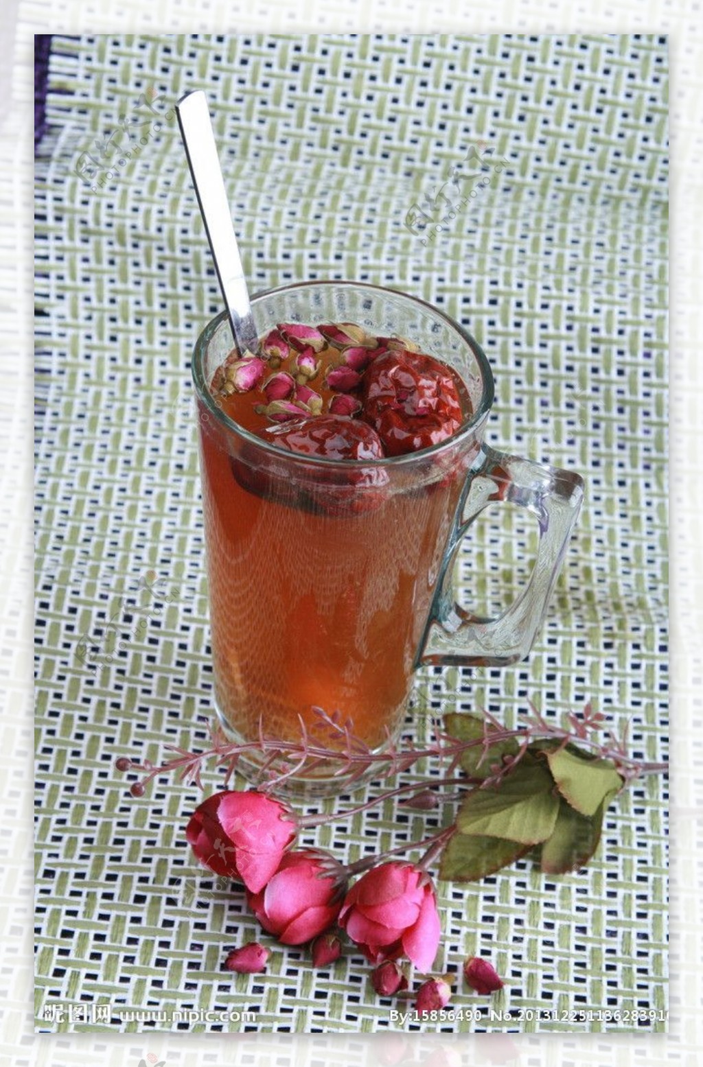 玫瑰红枣茶图片